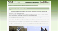 Desktop Screenshot of dogtrekking.info