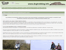 Tablet Screenshot of dogtrekking.info